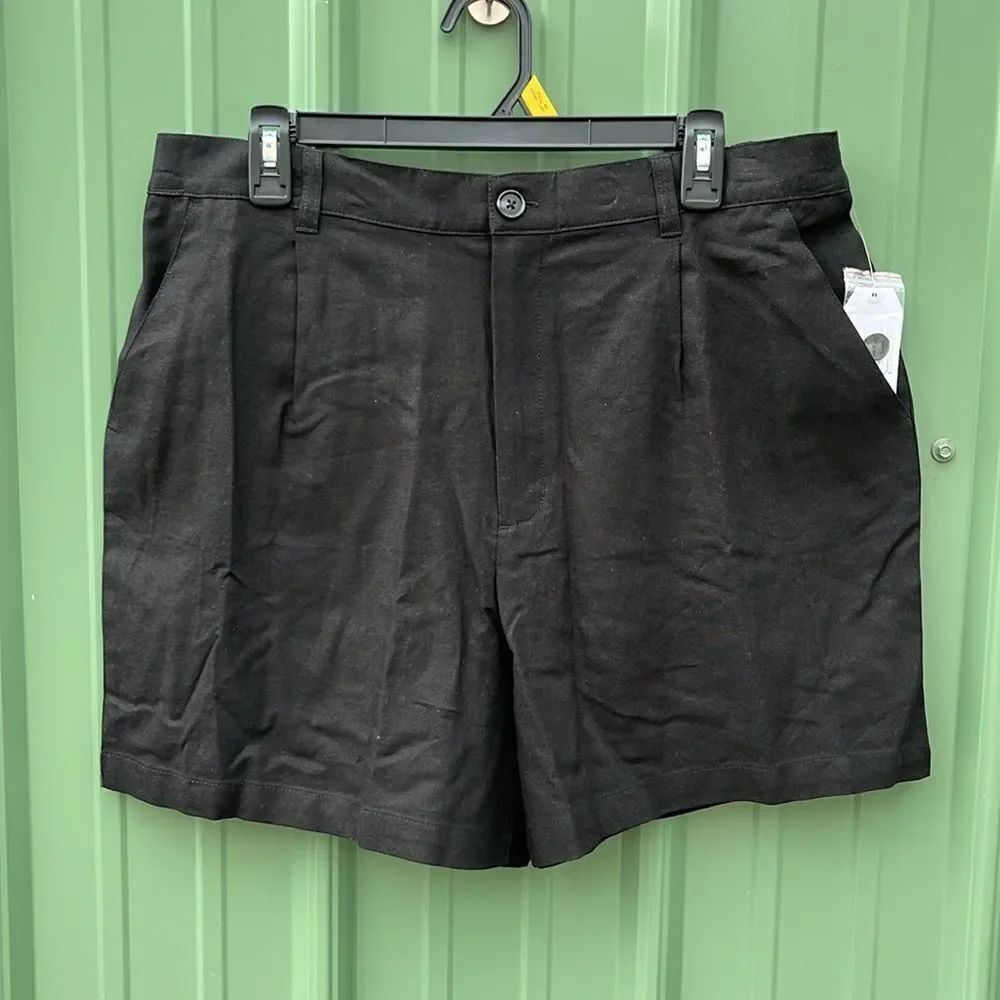 Women’s Linen Blend Shorts, 5” Inseam, Size L